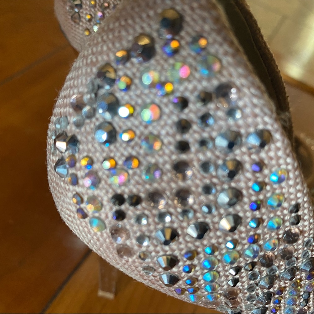 Nude Rhinestone Heels - Picture 6 of 10